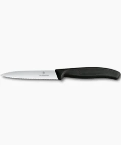 Dao răng cưa bít tết 11cm cán nhựa đen Victorinox