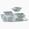 Bộ Bát Vuông Nachtmann Bossa Nova 90023 SERVIERSET Gồm 4 Bát 1 Đĩa