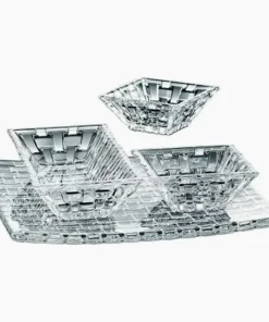 Bộ Bát Vuông Nachtmann Bossa Nova 90023 SERVIERSET Gồm 4 Bát 1 Đĩa
