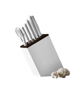 Bộ dao kéo nhà bếp 6 món kèm khối gỗ Wusthof Classic White