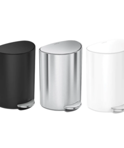 Thùng rác bán nguyệt Simplehuman 6L nắp phẳng