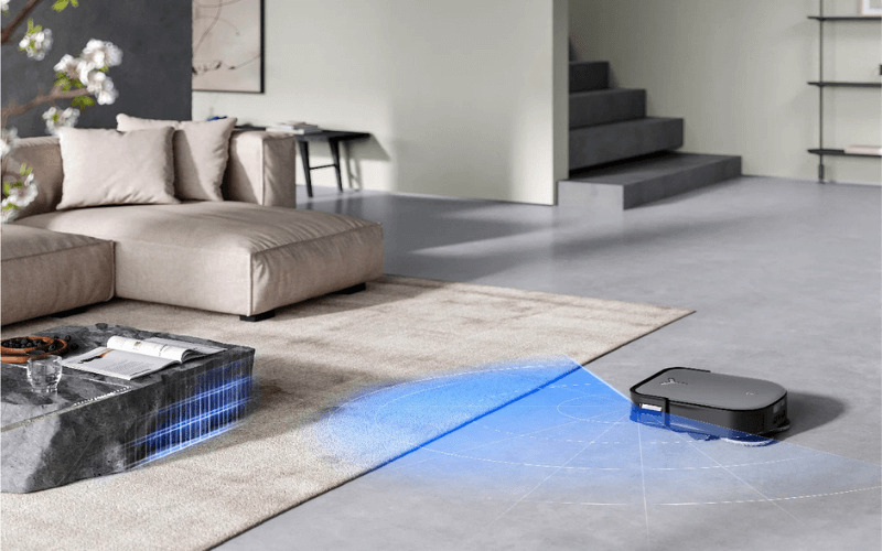 Robot hút bụi lau nhà Ecovacs Deebot X2 Omni màu đen