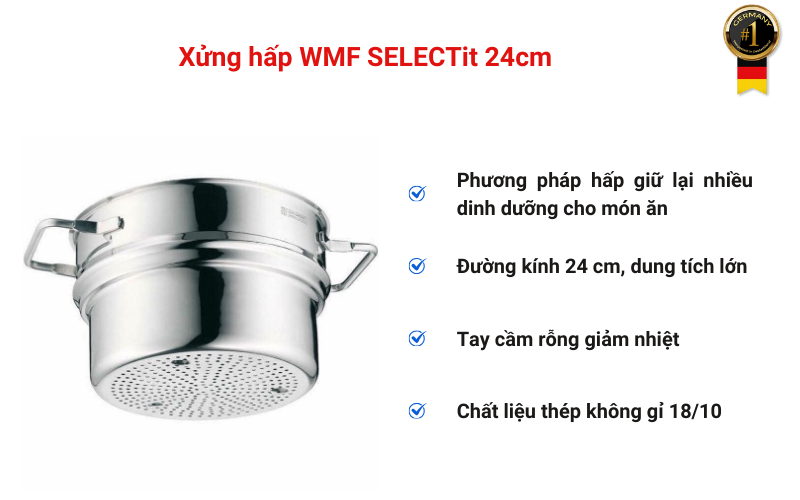 Xửng hấp WMF SELECTit 24cm