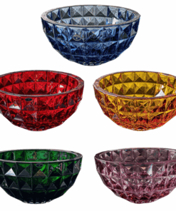 Tô pha lê Crystal Bohemia Diamond 28, 33 cm nhiều màu