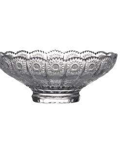 Mâm bồng pha lê mài đế tròn M57 Bohemia size 30cm