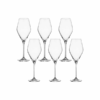 Set 6 ly vang trắng Loxia 470ml Crystal Bohemia