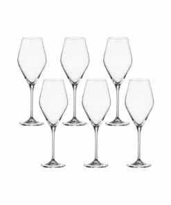 Set 6 ly vang trắng Loxia 470ml Crystal Bohemia
