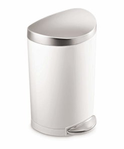 Thùng rác bán nguyệt Simplehuman 10l màu trắng