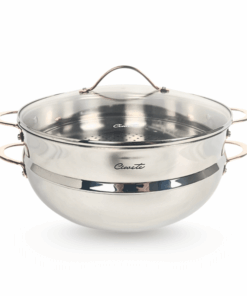 Bộ chảo sâu và xửng hấp Ciwete 32cm SS0105-3PC