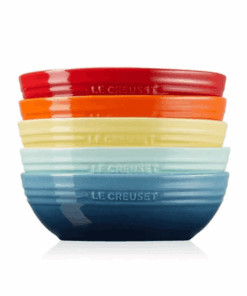 Set 5 đĩa oval cầu vồng Le Creuset 17cm