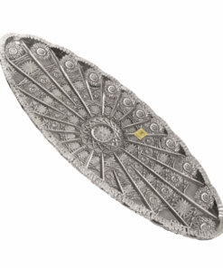 Đĩa pha lê mài Oval Bohemia M57 45cm