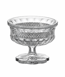 Thố pha lê có nắp chân đế Bohemia Alexandria 15cm