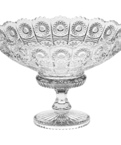 Mâm bồng pha lê Crystal Bohemia chân đế 67009 M57 25cm