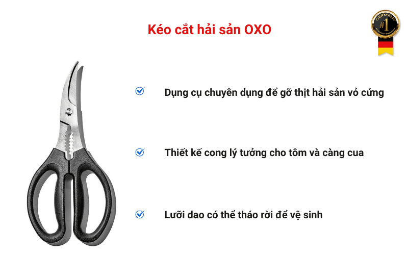 Kéo cắt hải sản OXO