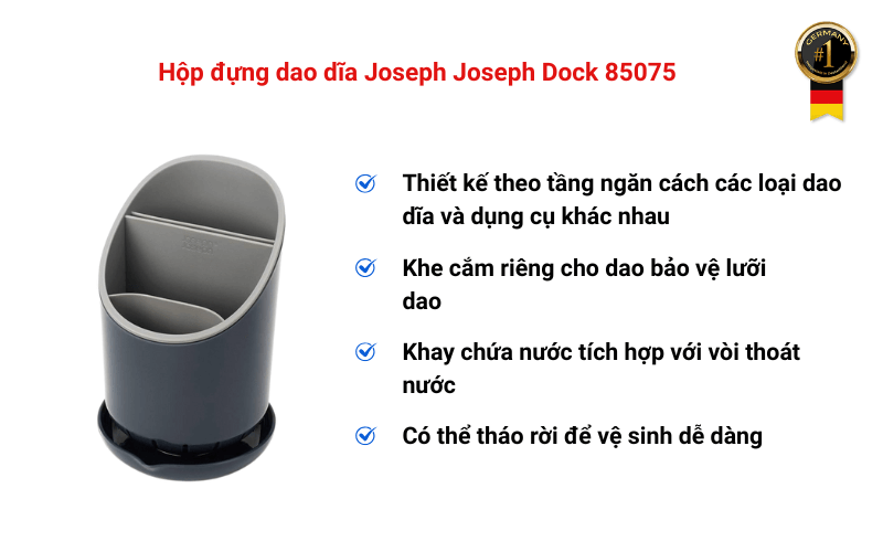 Hộp đựng dao dĩa joseph Dock 85075