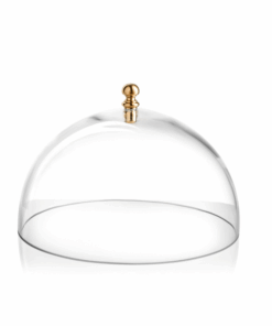Nắp đậy Le Campane Dome trắng núm đồng 25cm IVV 8525.2