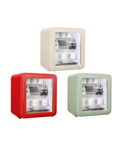 Tủ lạnh mini HCK 48L đựng mỹ phẩm và đồ uống có mặt kính