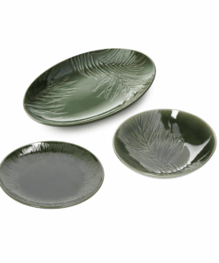 Đồ dùng bàn ăn Mikasa Jardin nhiều món, chất liệu gốm đá