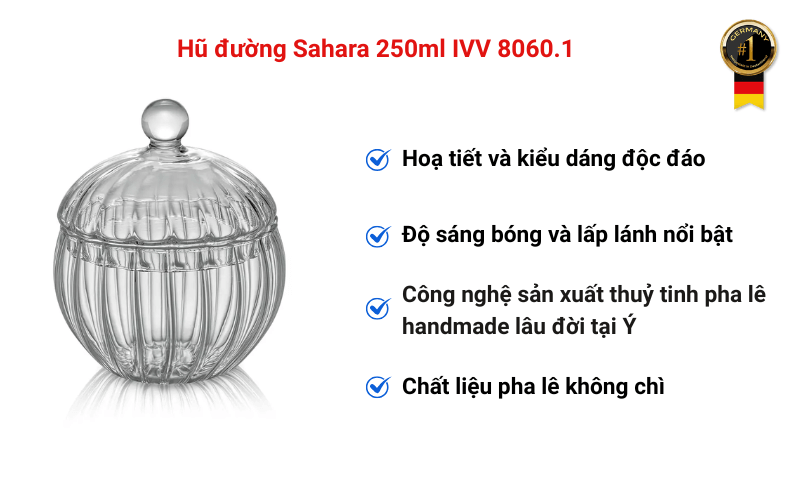 Hũ đường Sahara 250ml IVV 8060.1