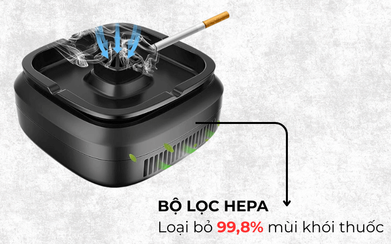 Gạt tàn khử mùi tích hợp lọc không khí Ashtray Purifier CY02