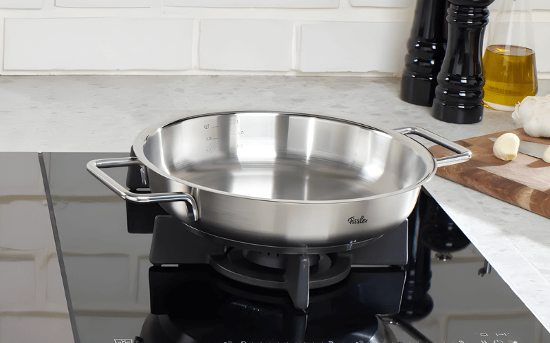 Chảo inox 2 quai Fissler Pure