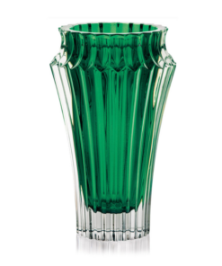 Lọ hoa Crown Jewel Rogaska 25cm màu xanh lá