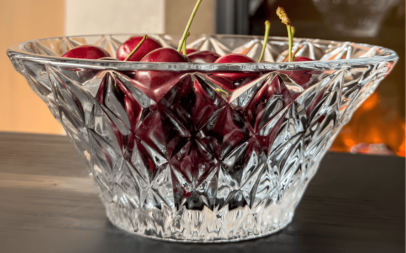 Tô Memphis trắng 19cm Crystal Bohemia