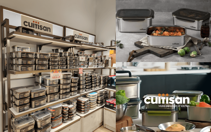 Hộp Inox Cao Cấp Cuitisan Bella nhiều dung tích