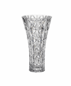 Lọ hoa Memphis trắng 30.5cm Crystal Bohemia