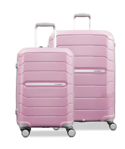 Vali Samsonite Freeform siêu bền size 20 màu hồng nội địa Đức