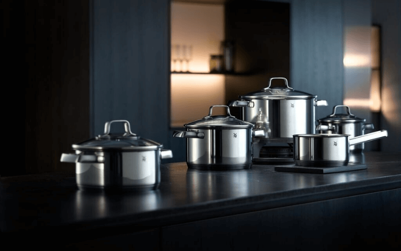 Bộ nồi WMF Belmonte 5 món kèm quánh vung kính