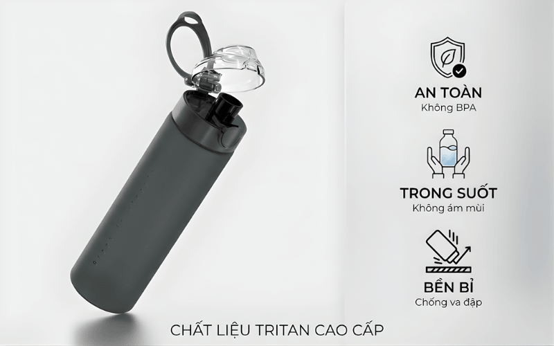 Bình nước Tritan cao cấp Renga Saga 630ml - 912114-024