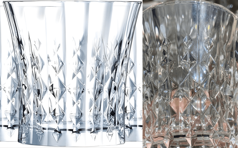 Set 6 cốc Lady Diamond 270ml thiết kế cắt kim cương tinh xảo