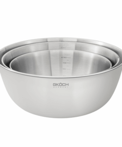 Bộ 3 âu inox phủ sơn kem lì 22-25-28cm GKÖCH MYTY0810