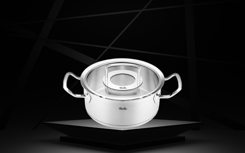 Nồi thấp Fissler Original Pro 20cm 2,9 lit vung kính