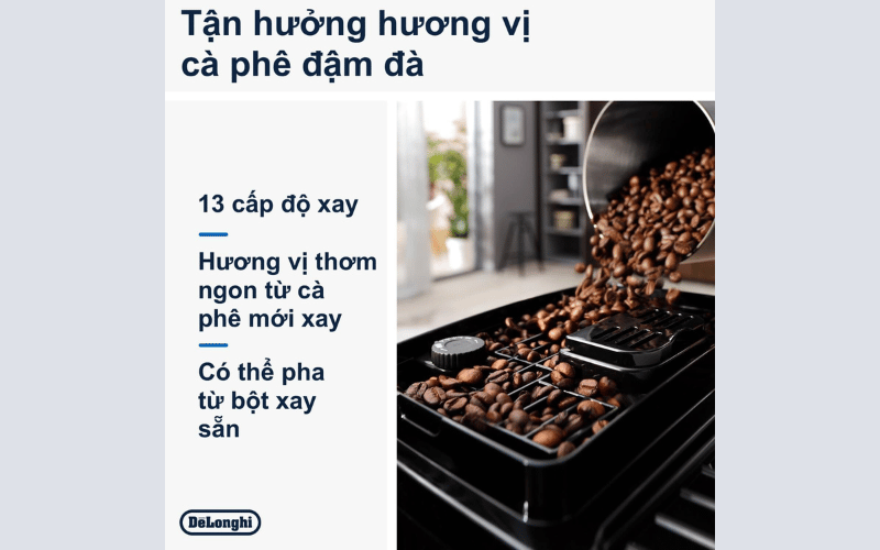 Máy pha cà phê De'Longhi Magnifica ECAM 22260BG màu đen