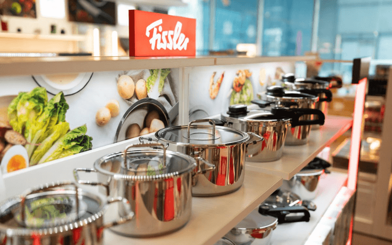 Chảo inox 2 quai Fissler Pure