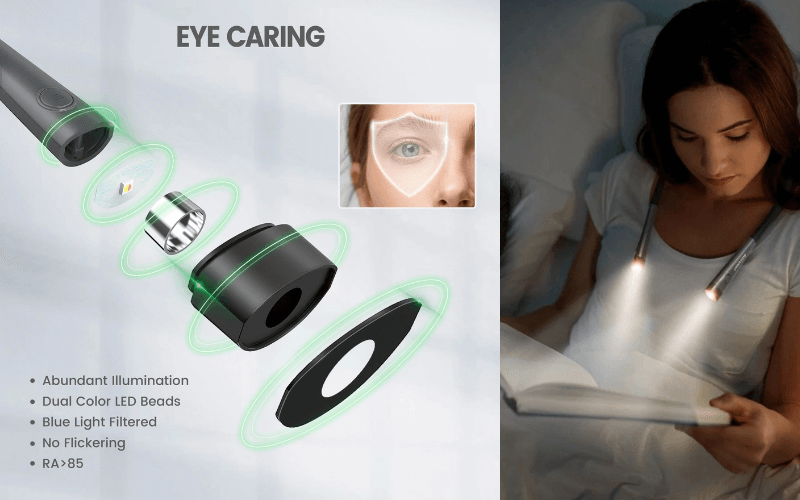 Đèn đọc sách Glocusent nhiều màu