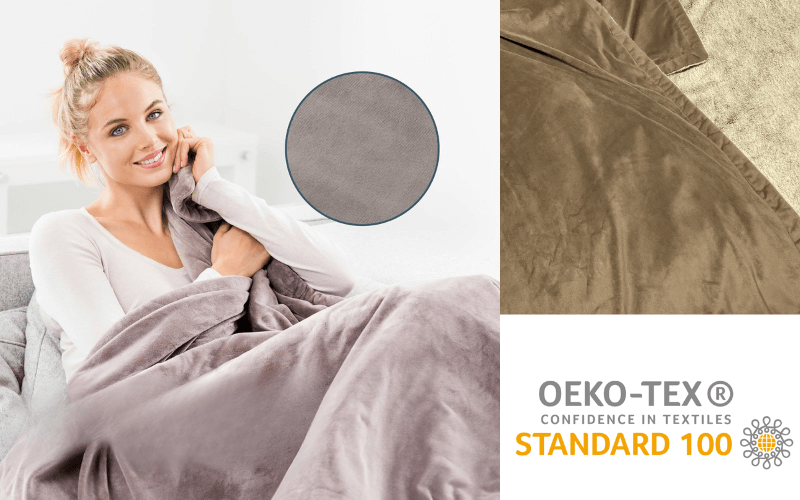 Chất liệu của chăn điện BEURER HD150 XXL 200 x 150cm màu nâu