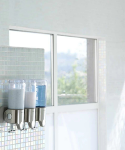 Set 3 bình đựng dầu gội, sữa tắm treo tường Simplehuman