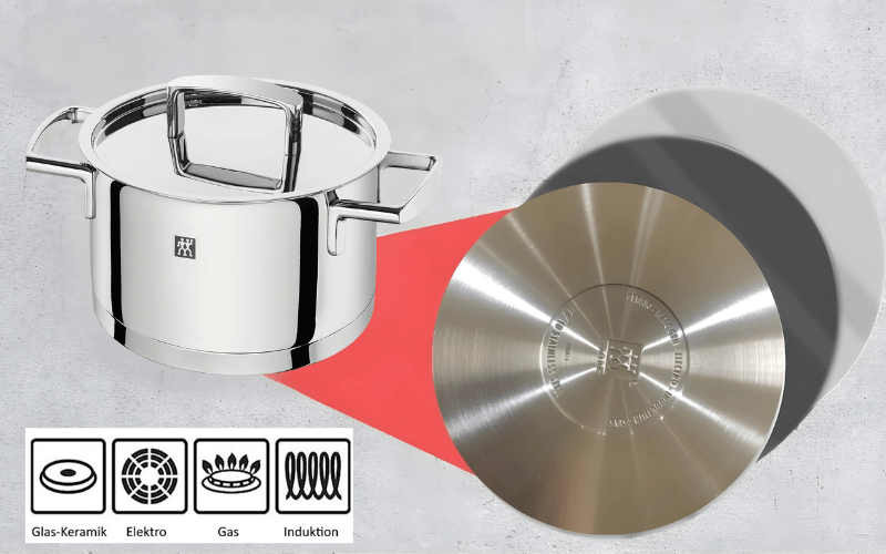 Đáy nồi Zwilling Passion 5 món kèm chảo 2 quai