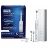 Bàn chải điện cao cấp Oral-B Genius X 20100S màu trắng, kèm hộp đựng du lịch - 3 đầu bàn chải và tích hợp trí tuệ AI