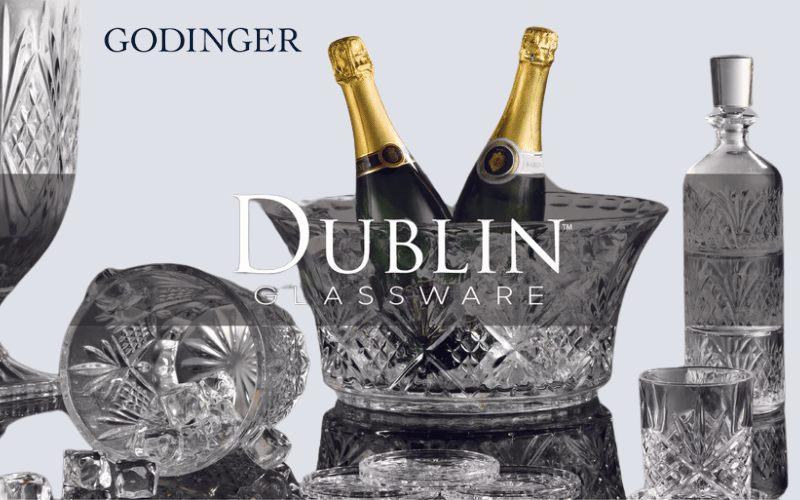 Bình nước pha lê Godinger Dublin có vòi 2L