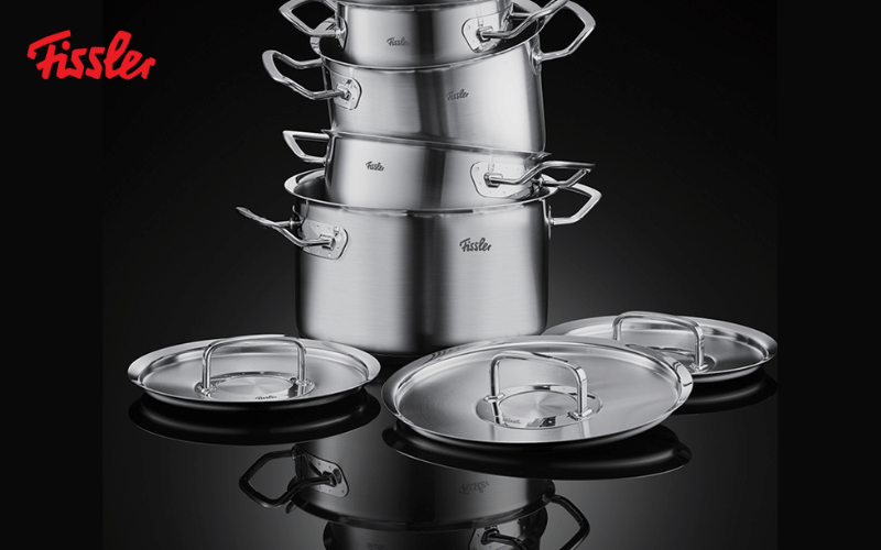 Nồi thấp Fissler Original Pro 20cm 2,9 lit vung kính