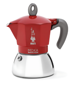 Ấm pha cà phê Bialetti Moka Induction màu đỏ 6 cốc