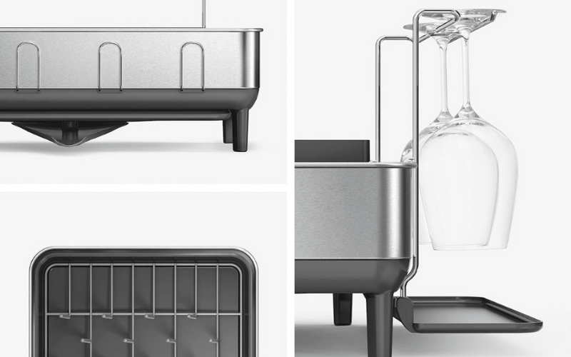 Giá úp bát inox Simplehuman