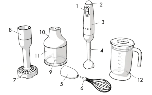 Bộ máy xay cầm tay SMEG HBF22 nhiều màu