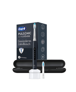 Bàn chải điện cao cấp ORAL-B Pulsonic Slim Luxe 4500 kèm hộp đựng du lịch màu đen