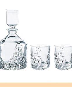 Bộ bình 3 món Nachtmann Sculpture 101984 gồm 1 bình và 2 cốc whisky