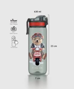 Bình nước trẻ em Tritan cao cấp Renga Rybo-X 630ml - 912063 nhiều màu